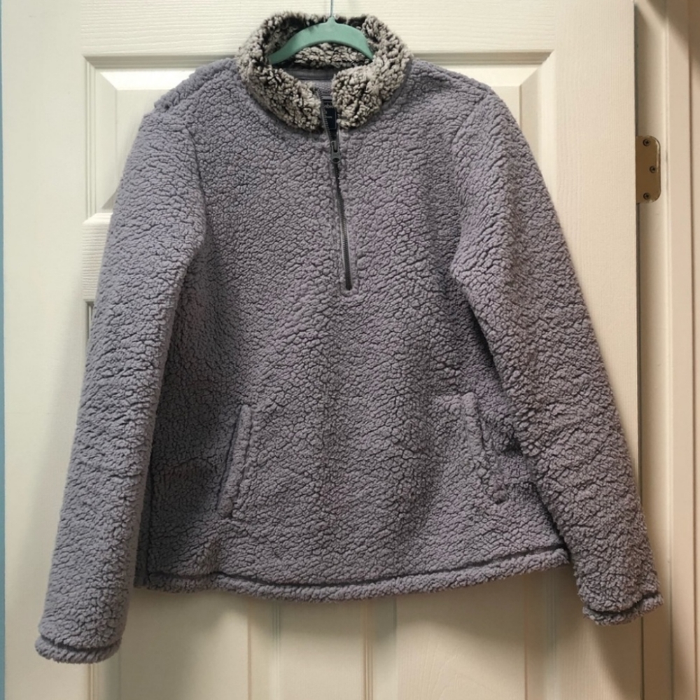 Abercrombie Fluffy Sherpa Sweater Large